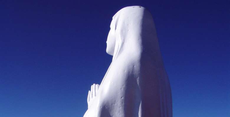 La Madonnina posta sulla cima del Gran Paradiso 4.061m.