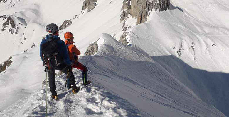 In discesa dal Pizzo Corzene