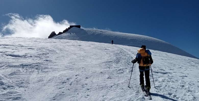 Capanna Margherita, scialpinismo