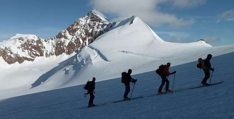 Capanna Margherita, scialpinismo