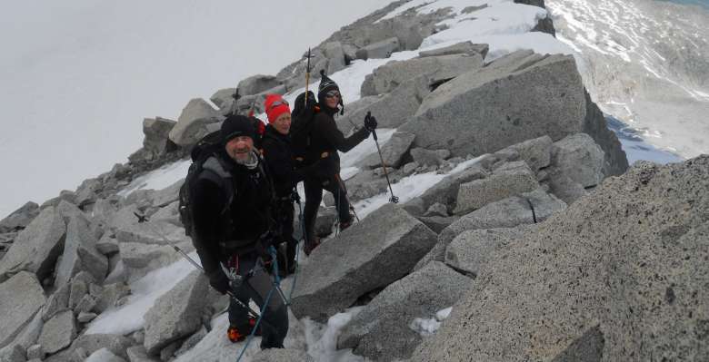 Poco sotto la cima della Presenalla