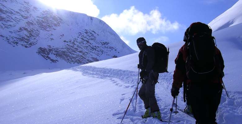 scialpinismo: in salita verso il Gran Paradiso